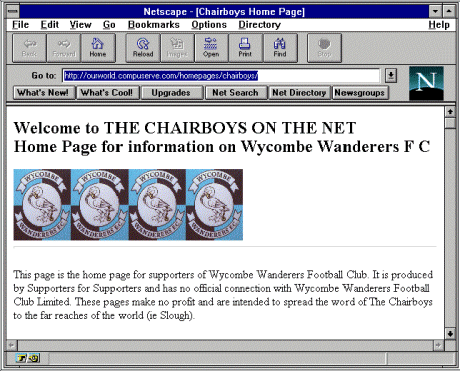 Chairboys on the Net - December 1995