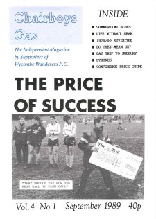 Chairboys Gas - Cover Issue 1 - Season 1989-90