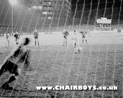 Mark West scores from the spot against Marlow