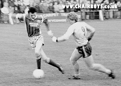 Declan Link in action against Yeovil