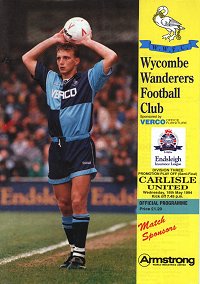 Wycombe v Carlisle United programme - 18th May 1994