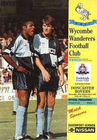 Wycombe  v Doncaster programme - 25th September 1993