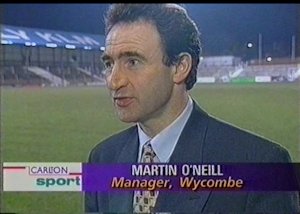 Martin O'Neill speaking to Carlton TV following the Brentford v Wycombe game