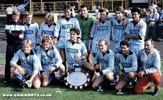 Wycombe Wanderers - Dylon Charity Shield winners v Sutton United August 1985 - picture Paul Lewis