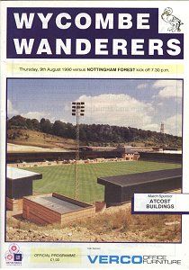 Programme Cover 1990/1991