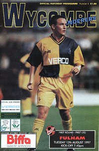 Programme Cover 1997/1998