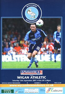 Programme Cover 2001/2002
