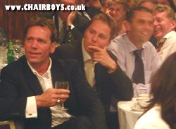 Former players at the anniversary dinner