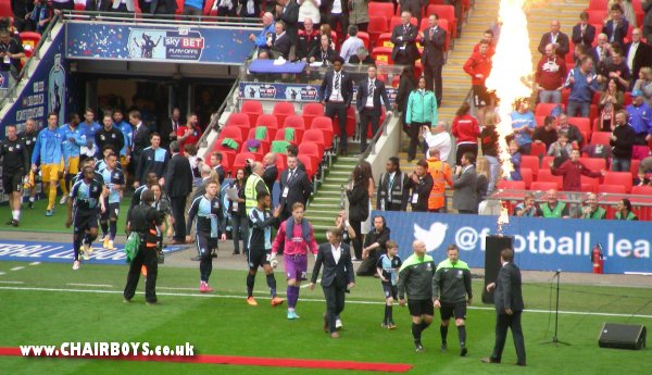 Wanderers take to the pitch at Wembley 2015