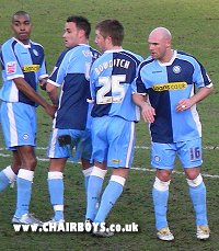 The Wanderers wall is breached against Mansfield