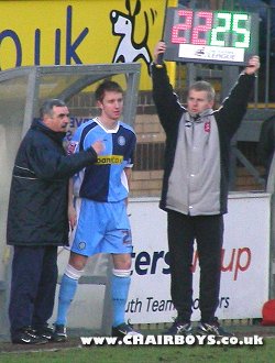 Dean Bowditch is introduced for his Wycombe debut