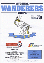 Wanderers Youth Team programme - award winner 1999/2000