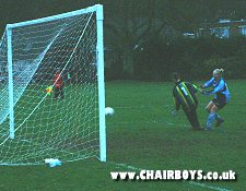 Jane Graddon clips in the ball to make it 6-1