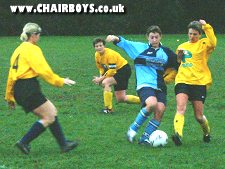 Nic Thorne in midfield action