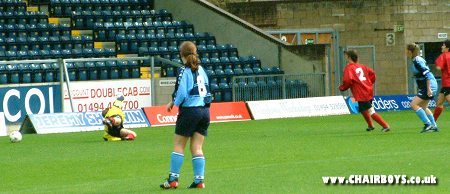 Su Oakley fires in Wanderers winning goal