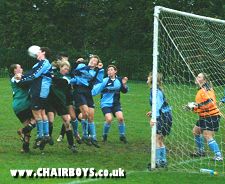 Wanderers Ladies Team in action