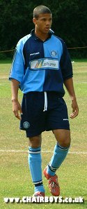Lewis Christon - the only player from the Wanderers Centre of Excellence to be retained for 2005/6. He is chairboys.co.uk tip to make the grade at Wycombe.