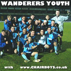 Wycombe Wanderers Youth Team Celebrate their win over Norwich City in the FA Youth Cup 4th Round - January 2002