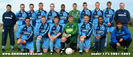 Wycombe Wanderers Under 17's 2001/2
