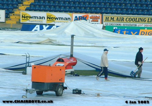 Adams Park Pitch - All wrapped up Jan 2002