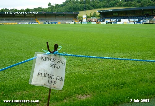 Adams Park pitch - 7th July 2002