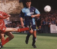 Castledine on loan for The Chairboys back in 1995 - picture Paul Dennis