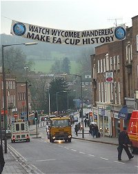 Banners out in High Wycombe - picture Paul Lewis