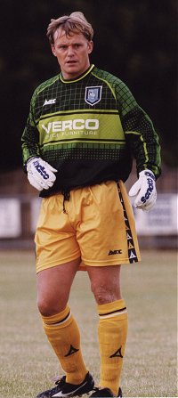 Martin Taylor - string of saves at Oldham - picture with kind permission of Paul Dennis see below for details